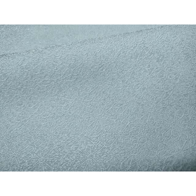 平和屋着物●上質な色無地　舞花地紋　秘色色　正絹　逸品　未使用　CABE7120ut