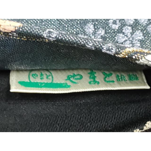 平和屋着物●両面　全通柄袋帯　兎流水舞桜文　金糸　やまと誂製　正絹　逸品　CABE8800hy