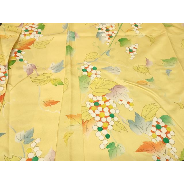 平和屋着物＃羽織　葡萄蔦の葉文　正絹　逸品　未使用　CABF1368in_2