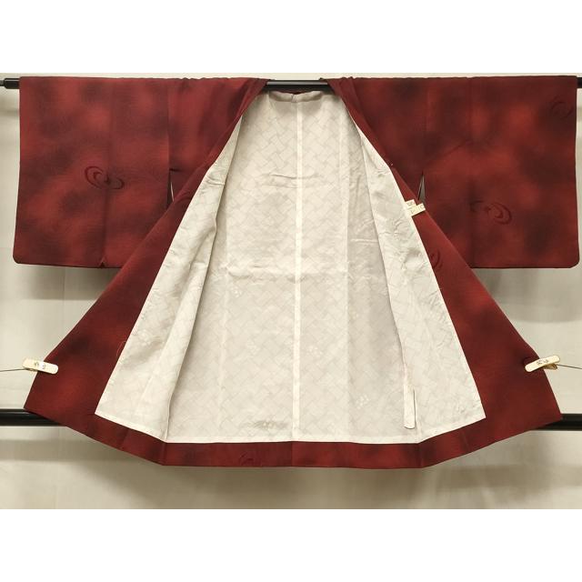 平和屋着物＃道行コート　輪奈ビロード　幾何学文様　暈し染め　正絹　逸品　CABF1393in 平和屋着物＃道行コート 輪奈ビロード 幾何学文様 暈し染め 正絹 逸品