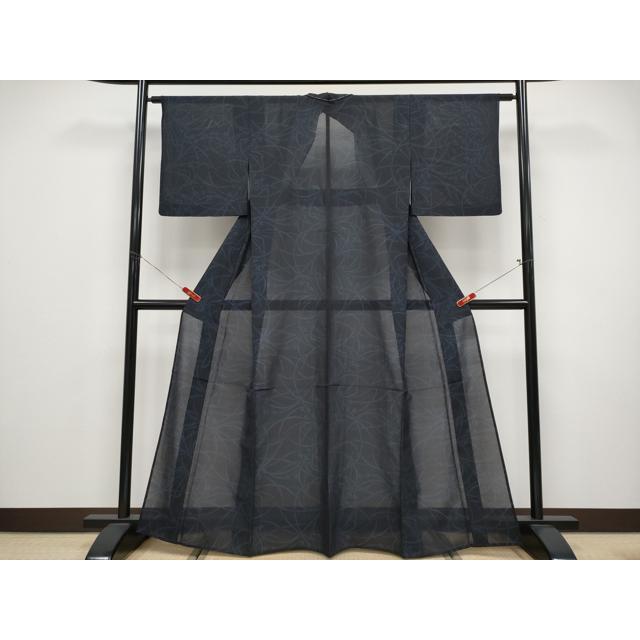 平和屋着物＊夏物 本場大島紬 夏大島 草花文 正絹 逸品 未使用