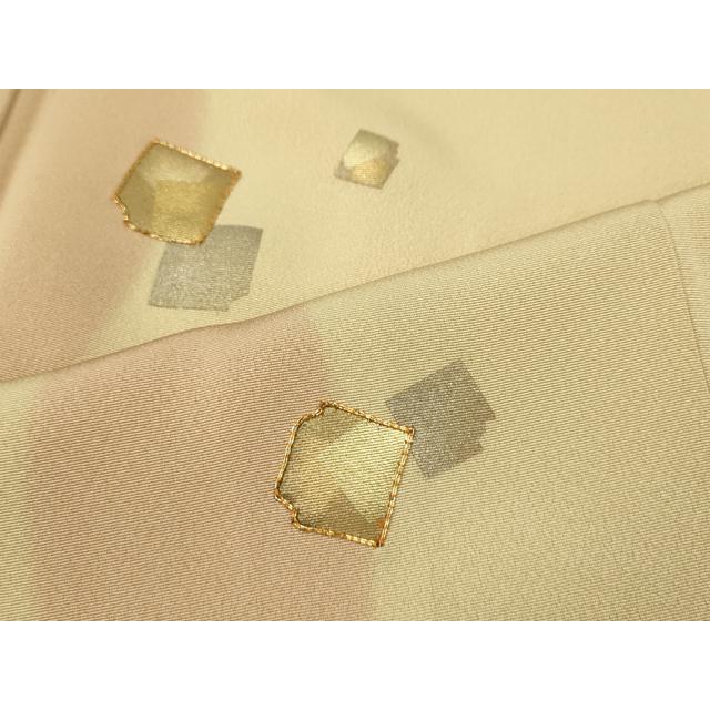 平和屋着物●訪問着　駒刺繍　破れ色紙立涌文　金銀彩　大丸扱い　正絹　逸品　未使用　CABF3356ut_5
