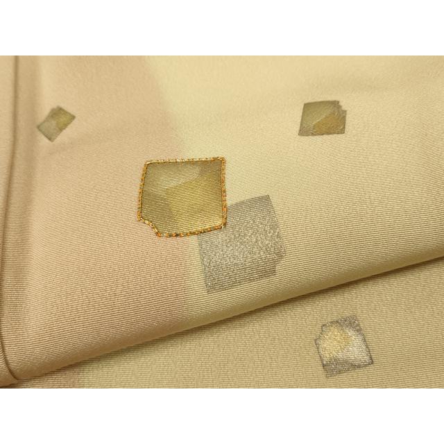 平和屋着物●訪問着　駒刺繍　破れ色紙立涌文　金銀彩　大丸扱い　正絹　逸品　未使用　CABF3356ut_6