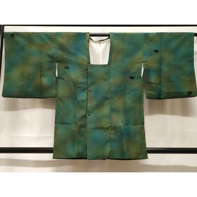 平和屋着物＃道行コート　輪奈ビロード　幾何学文様　暈し染め　正絹　逸品　CABF1393in 平和屋着物＃道行コート 輪奈ビロード 幾何学文様 暈し染め 正絹 逸品