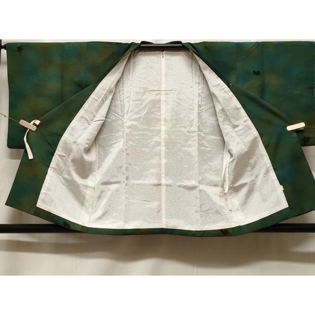 平和屋着物＃道行コート　輪奈ビロード　幾何学文様　暈し染め　正絹　逸品　CABF1393in 平和屋着物＃道行コート 輪奈ビロード 幾何学文様 暈し染め 正絹 逸品