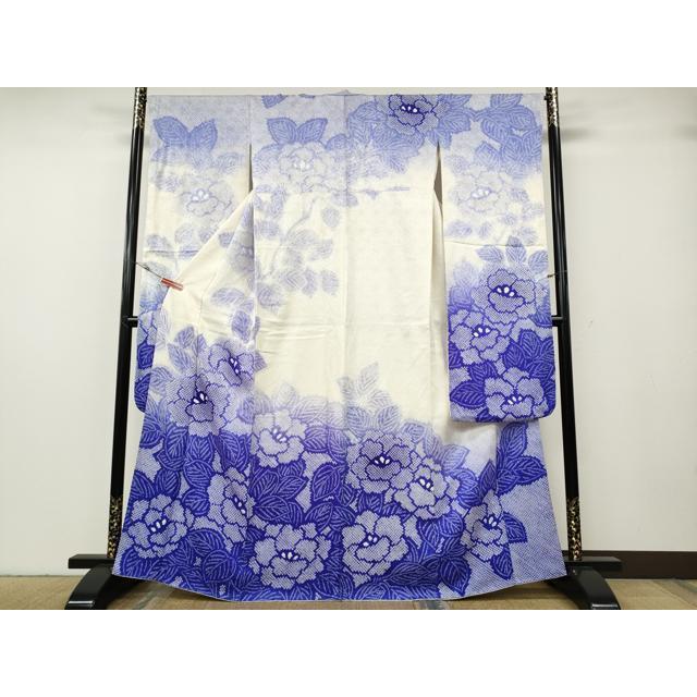 平和屋着物○豪華振袖 総絞り 草花文 暈し染め 正絹 逸品 CABG5287ut