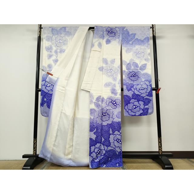 平和屋着物○豪華振袖 総絞り 草花文 暈し染め 正絹 逸品 CABG5287ut