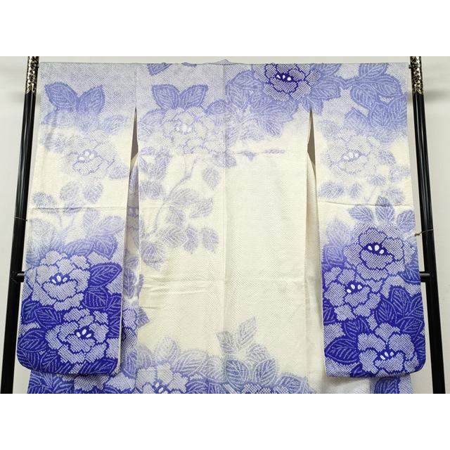 平和屋着物○豪華振袖 総絞り 草花文 暈し染め 正絹 逸品 CABG5287ut