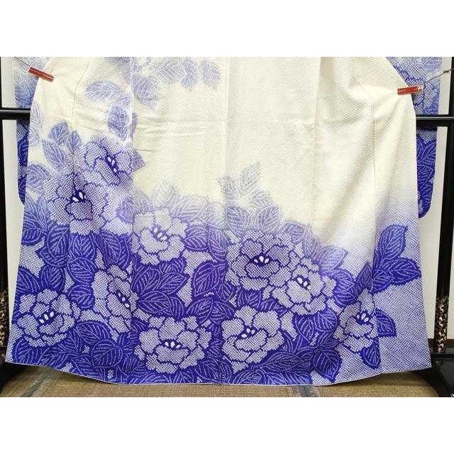 平和屋着物○豪華振袖 総絞り 草花文 暈し染め 正絹 逸品 CABG5287ut