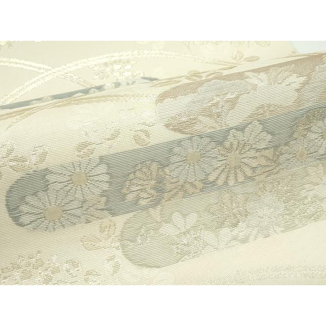 平和屋着物＊夏物　六通柄袋帯　秋草霞文　金糸　正絹　逸品　未使用　CABG7286rv_2