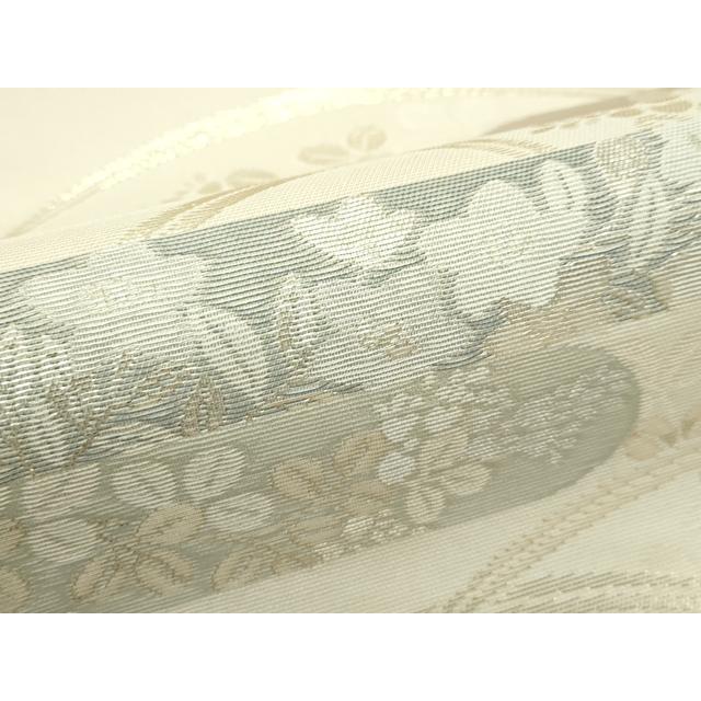 平和屋着物＊夏物　六通柄袋帯　秋草霞文　金糸　正絹　逸品　未使用　CABG7286rv_3
