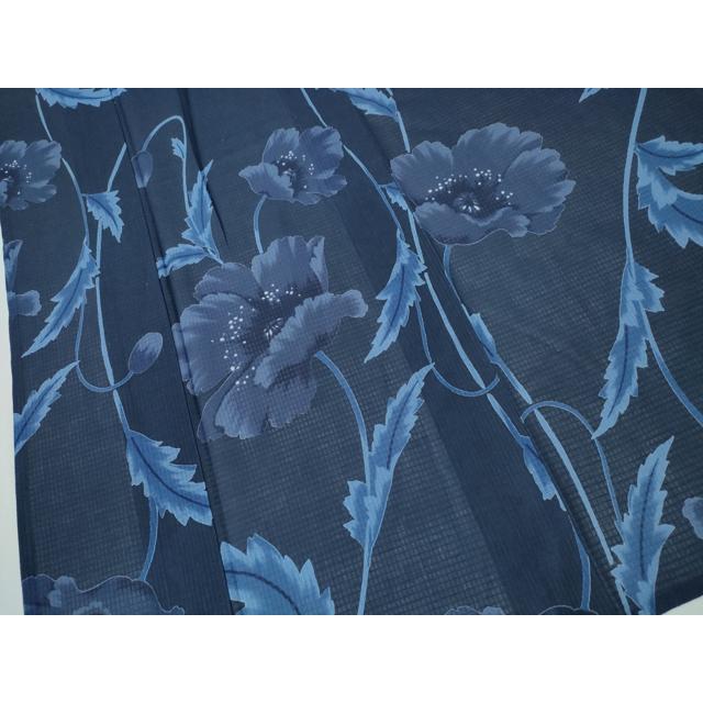 平和屋着物∴夏物 浴衣 コシノジュンコ JUNKO KOSHINO 綿紅梅 草花文