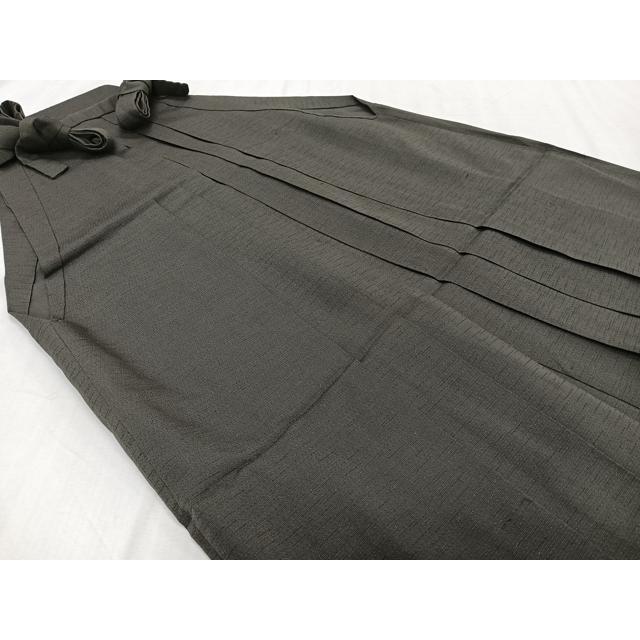 平和屋着物＊夏物　男性　行灯袴　涅色　正絹　逸品　CABH5213xi