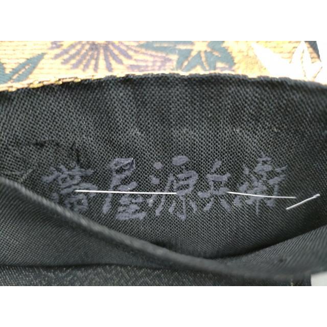 平和屋着物○創業280年 誉田屋源兵衛 六通柄袋帯 色紙重ね草花文 金糸