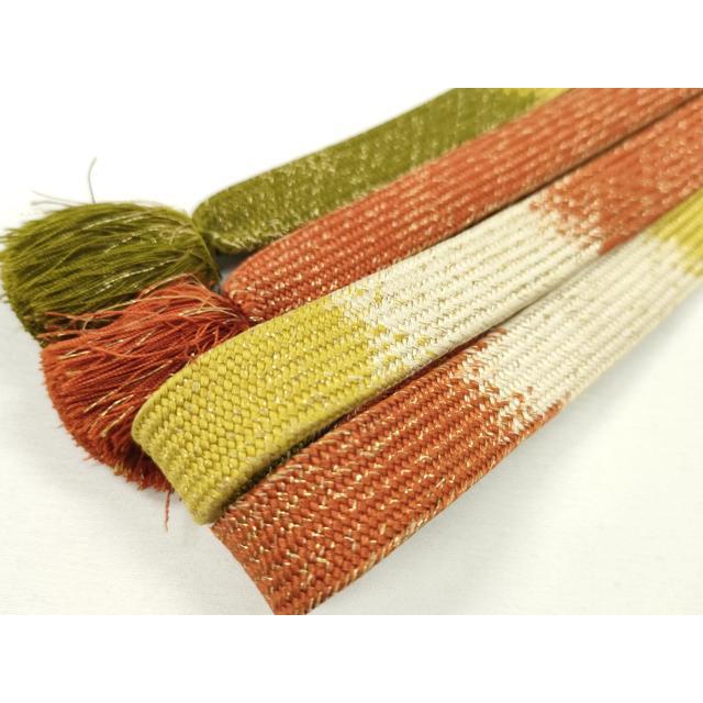 平和屋本店□極上 有職組紐道明 帯締め 高麗組 金糸 宮内庁御用 国立博物館