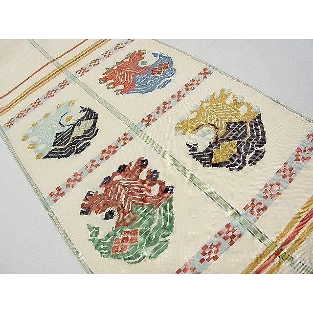 平和屋本店■最高級　龍村平蔵製　太鼓柄　本袋帯　甲比丹孔雀　金銀糸　逸品　DZAA5828kh5 平和屋本店○極上 最高級 龍村平蔵製 六通太鼓柄 本袋帯 甲比丹孔雀 金