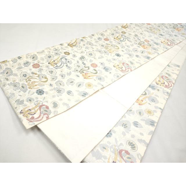 平和屋本店□極上 紋屋井関 御寮織 六通柄袋帯 唐織 花鳥文 金銀糸 