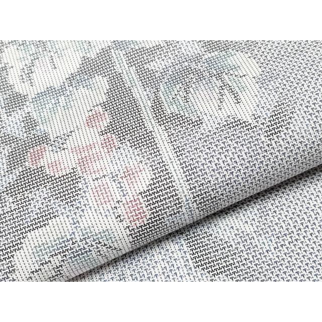 平和屋本店■極上　都喜ヱ門　本場大島紬　白大島　藤白泥　手絣　四季散策　藤絹織物謹製　証紙付き　逸品　未使用　CYAA1479s5 平和屋本店□極上 都喜ヱ門 本場大島紬 白大島 藤白泥 手絣 四季散策