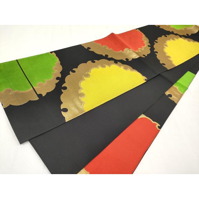 平和屋本店□極上 三風魯・堀江三郎 六通柄 本袋帯 唐織