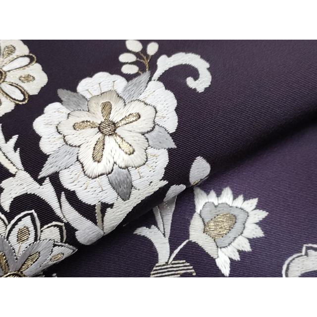 平和屋本店□極上 訪問着 総刺繍 更紗花唐草文 暈し染め 金糸 健勝苑 