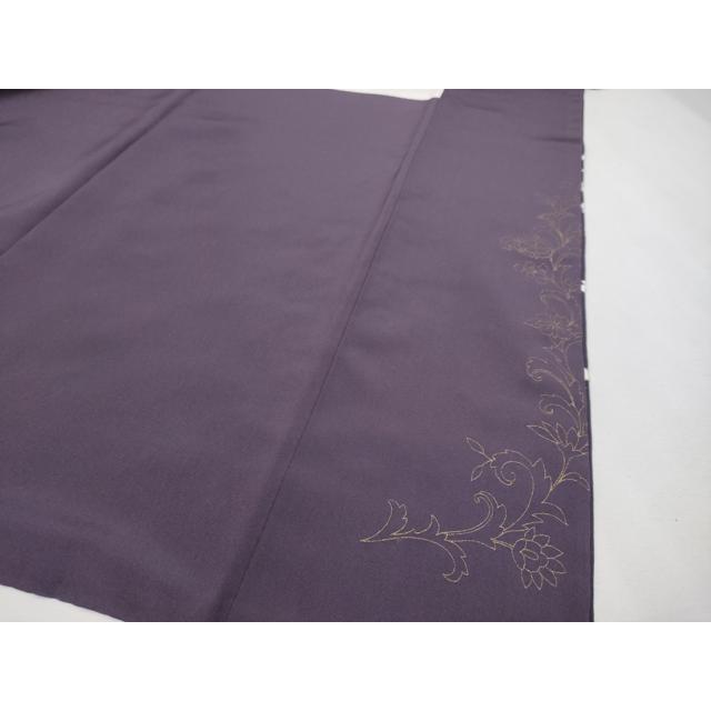 平和屋本店■極上　訪問着　総刺繍　更紗花唐草文　暈し染め　金糸　健勝苑扱い　黒紅色　逸品　未使用　CYAA2369s5 平和屋本店□極上 訪問着 総刺繍 更紗花唐草文 暈し染め 金糸 健勝苑