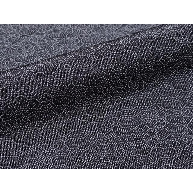 平和屋本店■極上 人間国宝 初代 六谷梅軒(六谷紀久男)錐彫り 重要無形文化財 伊勢型紙 江戸小紋 松 鈴乃屋扱い 黒紅色 逸品 CYAA3435s5