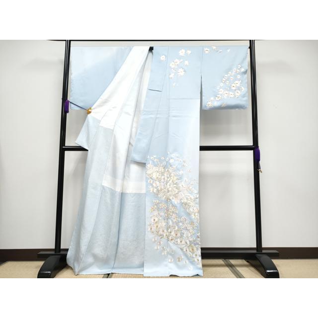 平和屋着物●女性　行灯袴　刺繍　矢羽根花文　暈し染め　金糸　洗える着物　AABG7111ph 平和屋着物○女性 行灯袴 刺繍 矢羽根花文 暈し染め 金糸 洗える着物