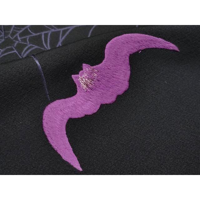 平和屋本店□極上 男性 訪問着 刺繍 蜘蛛 黒地 逸品 CYAA3539s5 平和屋本店 