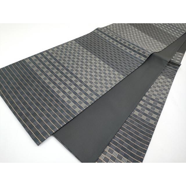 平和屋着物■極上　織楽浅野　六通柄袋帯　横段文　蝋色地　逸品　CYAA3775s5 平和屋着物□極上 織楽浅野 六通柄袋帯 横段文 蝋