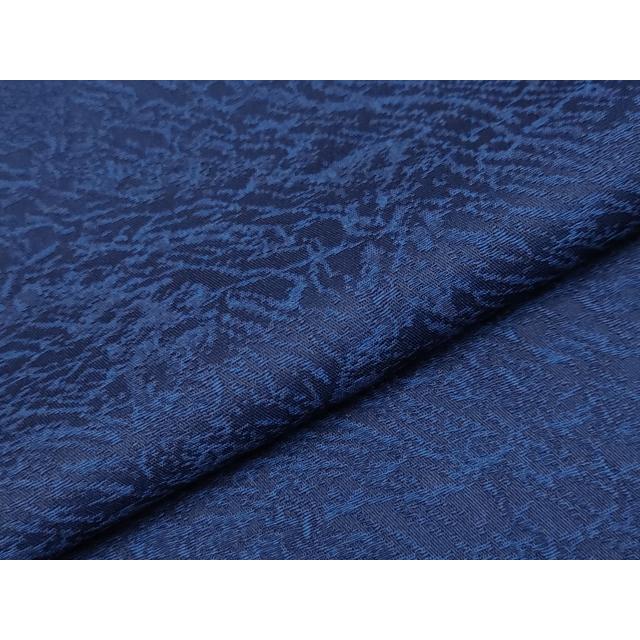 平和屋着物●極上　色無地　本藍染　霞地紋　鉄紺色地　逸品　未使用　CYAA4179s6_6
