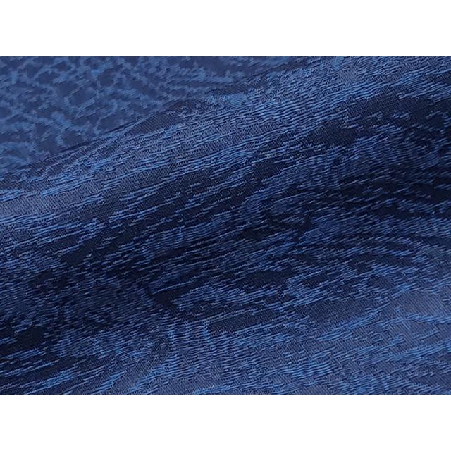 平和屋着物●極上　色無地　本藍染　霞地紋　鉄紺色地　逸品　未使用　CYAA4179s6 平和屋着物○極上 色無地 本藍染 霞地紋 鉄紺色地 逸品 未使用