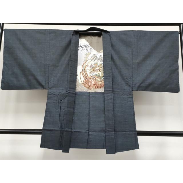 平和屋着物●極上　男性　本場大島紬　アンサンブル　100亀甲　総詰め　証紙付き　逸品　CYAA4185s6 平和屋着物○極上 男性 本場大島紬 アンサンブル 100亀甲 総詰め 証紙