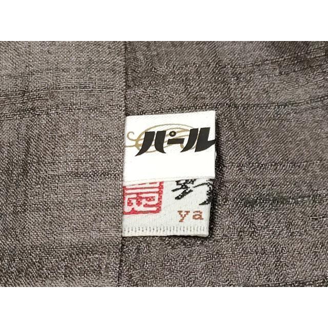 平和屋本店●極上　インド・アッサム　野蚕糸工房　手織　ムガシルク　横段文　証紙付き　逸品　CYAA4387s6_8