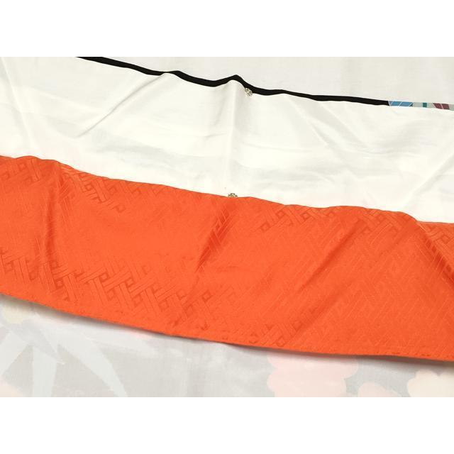 平和屋本店○極上 振袖 友禅 作家物 草花文 黒地 逸品 CYAA4481s6