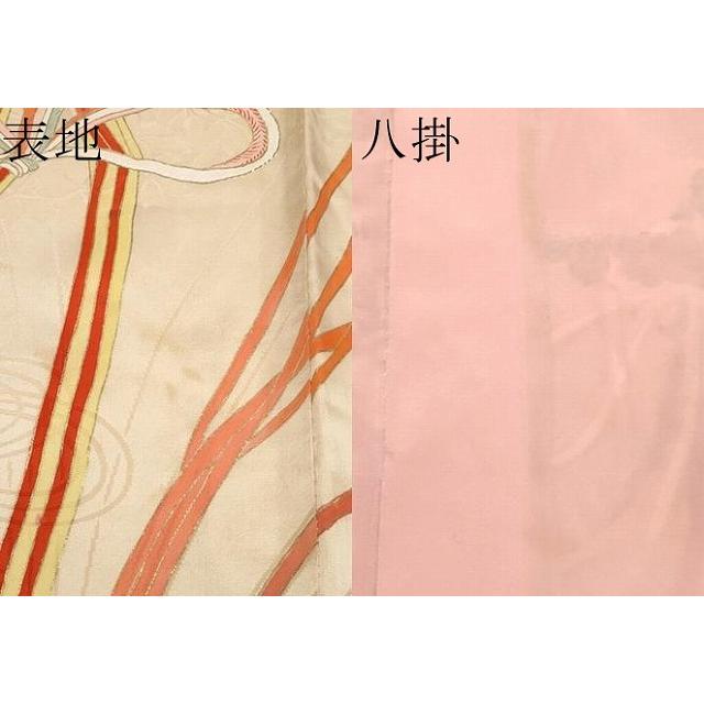 平和屋本店○極上 アンティーク 大正ロマン 振袖 駒刺繍 薬玉花文 金彩