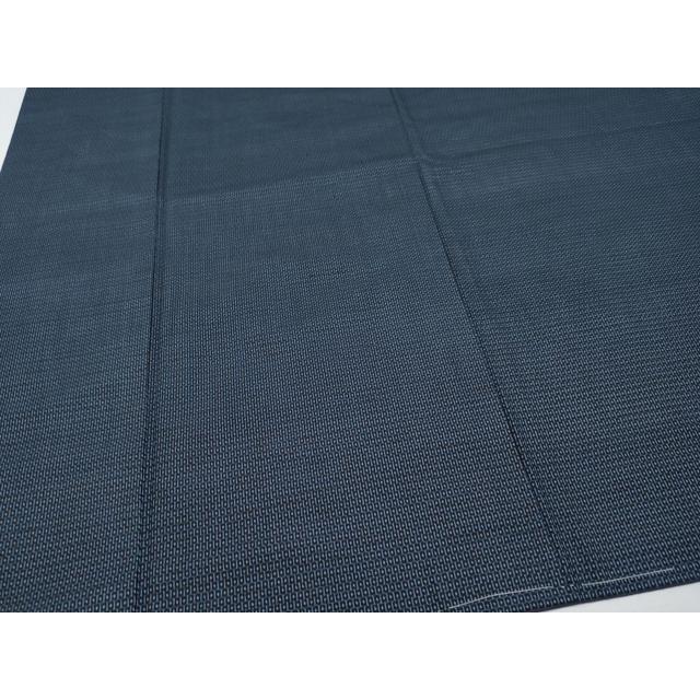 平和屋着物●極上　紬　アンサンブル　縞　濃紺地　逸品　CYAA4199s6 平和屋本店○極上 男性 本場結城紬 重要無形文化財 アンサンブル 色