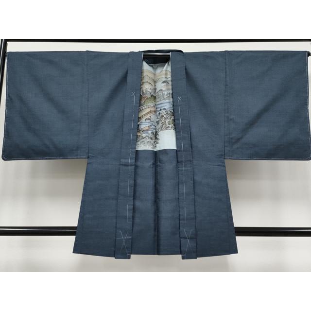 平和屋着物●本場大島紬　100亀甲　総詰め　霞文　正絹　逸品　未使用　CABB4393yc 平和屋着物○男性 本場大島紬 アンサンブル 100亀甲 総詰め 株式会社本