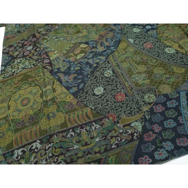 平和屋本店○極上 前田仁仙 仁仙更紗 小紋 鳳凰花唐草文 逸品