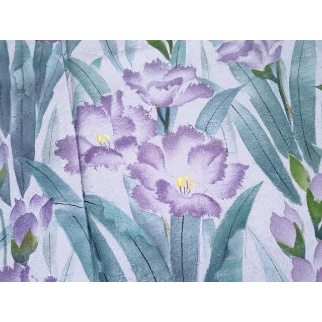 平和屋本店●極上　訪問着　作家物　手描き　草花文　暈し染め　逸品　未使用　CYAA4823s6_4