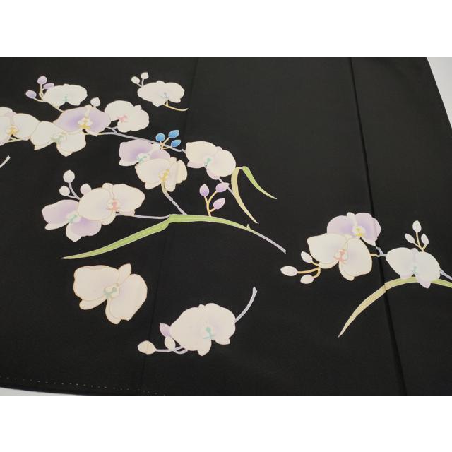 平和屋本店●極上　訪問着　胡蝶蘭　黒地　金彩　逸品　CYAA4826s6_6