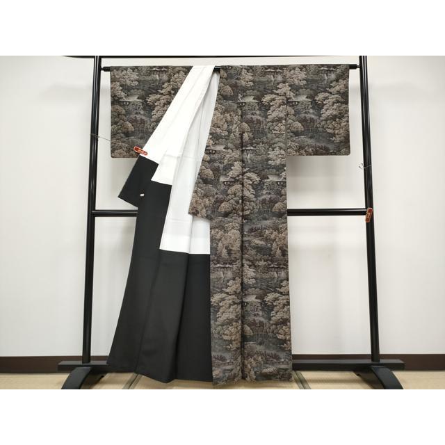 平和屋着物●極上 白泥染の第一人者・絣の魔術師 恵積五郎 本場大島紬 恵大島織物謹製 9マルキ 総絣 風景文 さが美扱い 逸品 CYAA4837s6_2