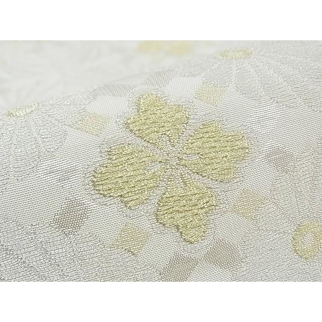 平和屋本店□極上 西陣 川島織物 六通柄本袋帯 七宝花文 金銀糸 証紙