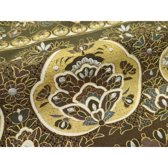 平和屋着物●訪問着　総刺繍　中国三大刺繍　スワトウ刺繍　汕頭刺繍　更紗唐草文　金糸　ますいわ屋扱い　正絹　逸品　AABI3007ph 平和屋本店○極上 中国三大刺繍 スワトウ刺繍 汕頭刺繍 訪問着 鴛鴦花
