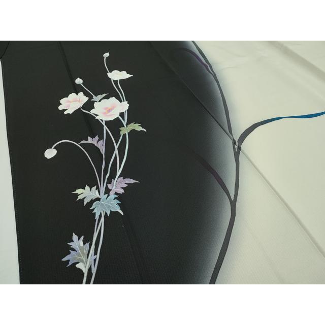 平和屋本店□極上 京の名門 じゅらく謹製 帝王紫 訪問着 草花文