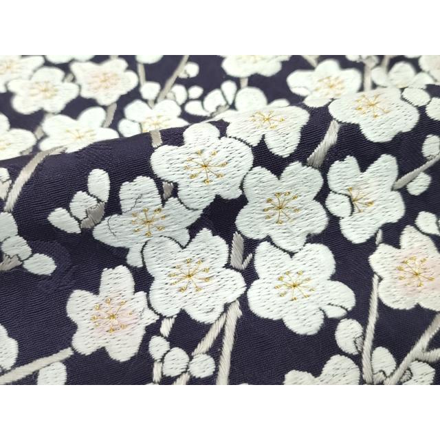 平和屋本店■極上　山口美術織物　皇室　伊勢神宮御用　西陣織　訪問着　総刺繍　錦繍　枝花文　金糸　滅紫色地　冊子付　逸品　CZAA2358s5 平和屋本店□極上 山口美術織物 皇室 伊勢神宮御用 西陣織 訪問着 総