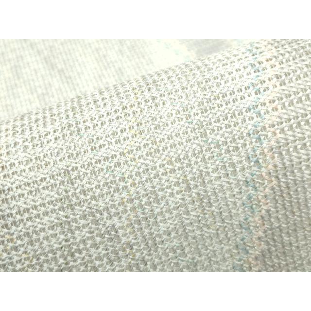 平和屋本店■極上　夏物　八寸名古屋帯　羅　菱　銀糸　ゑり善扱い　たとう紙付き　逸品　CZAA2624s5_4