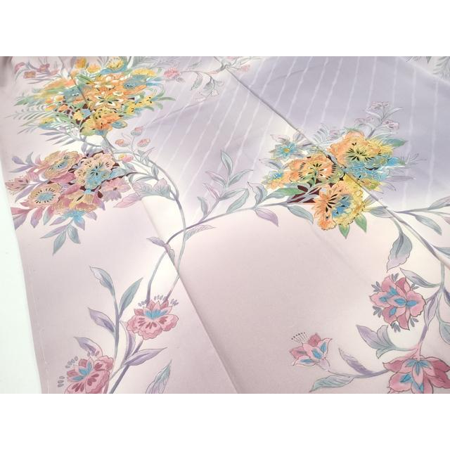 平和屋本店□極上 創業460年・千總 訪問着 刺繍 更紗花文 暈し染め