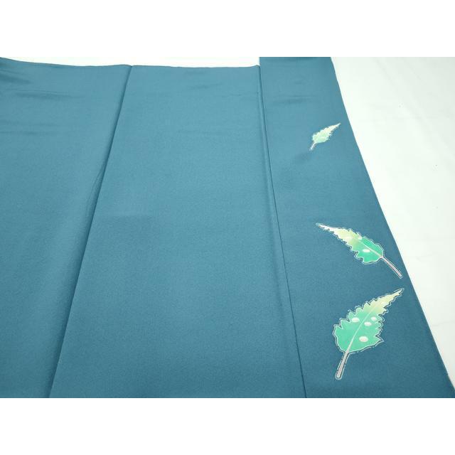 平和屋本店■極上　本加賀友禅作家　由水煌人　訪問着　エ霞草花文　御召茶色地　高島屋扱い　逸品　CZAA2657s5