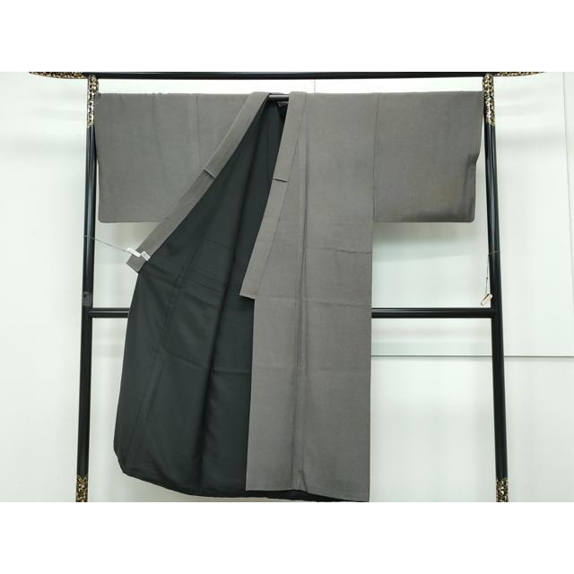 平和屋着物□極上 男性 江戸小紋 作家物 角通し 檳榔子染色地 