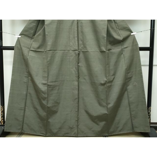 平和屋着物□極上 能州紬 絲藝苑 上島洋山 色無地 岩井